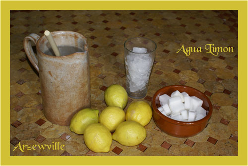 agua limon